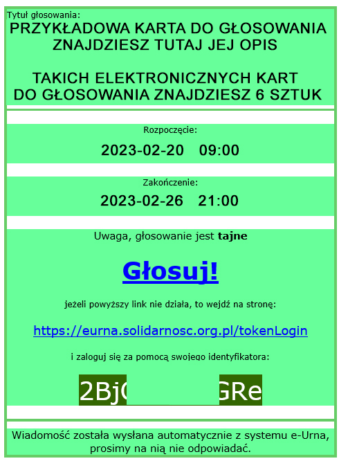 Wybory do Komisji Międzyzakładowej Związku NSZZ Solidarność UPC – Ericsson