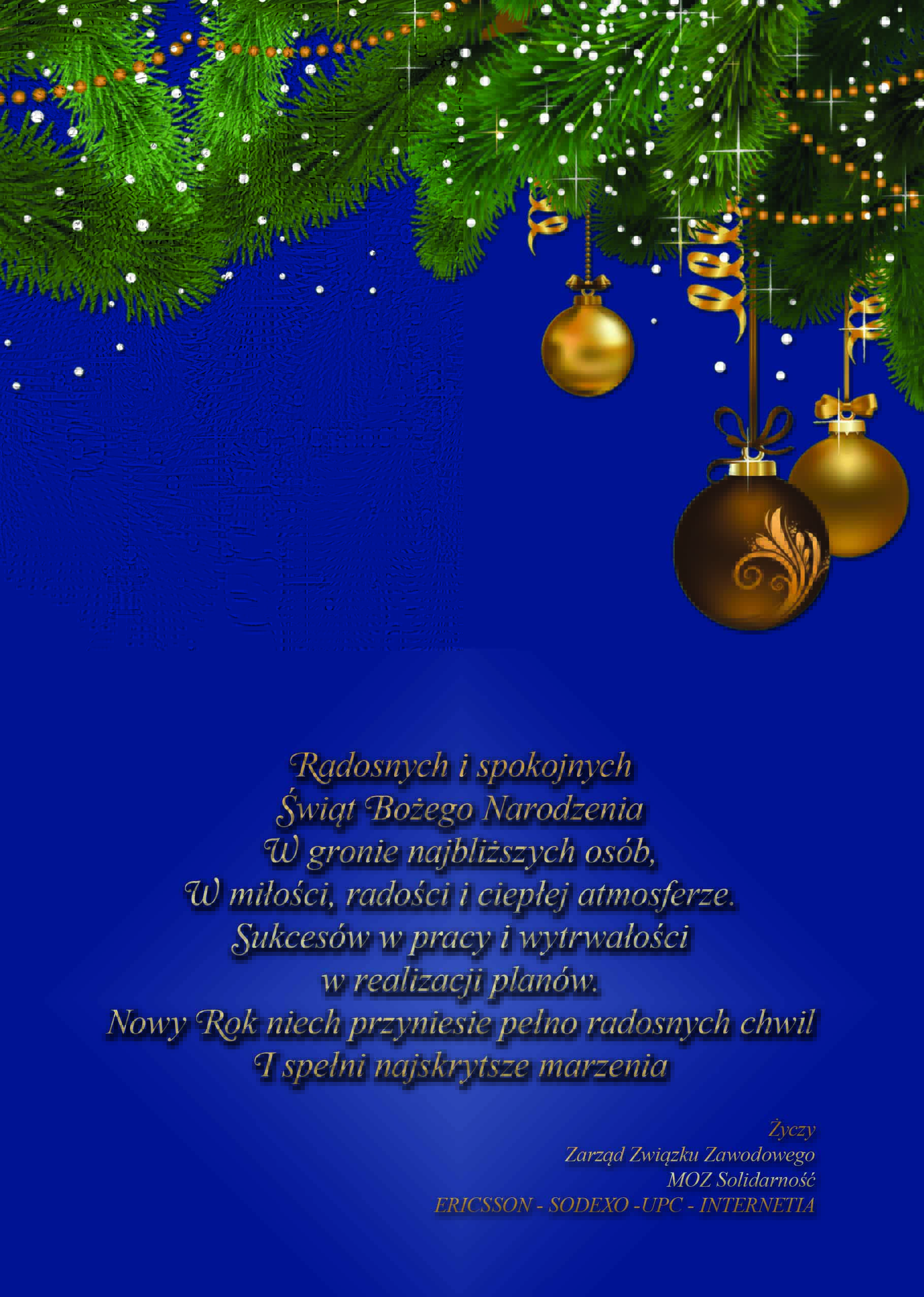 Życzenia Świąteczne